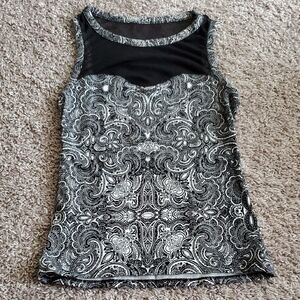 Express Paisley Mesh Tank Top